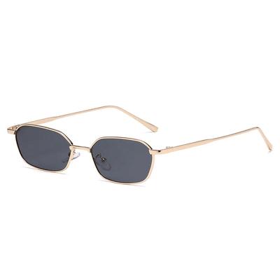 Trendy Small Square Sunglasses Woman Brand Designer Fashion Luxury Sunglasses Women'S Vintage Steampunk Metal Frame Eyewear