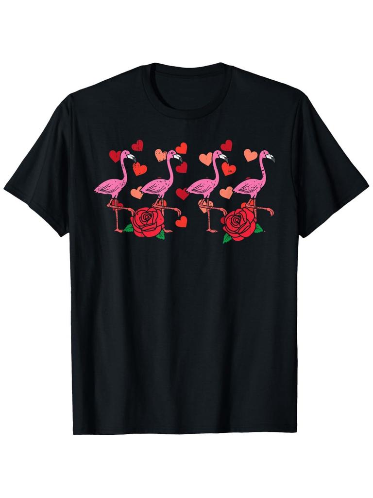 Roundneck Tshirt Casual Streetwear Unisexs Heartprint Shirt Heartshaped Pattern Tshirt RoUnisextic Tshirt WOMEN T Shirt