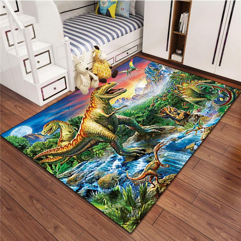 1Pc Dinosaur Rug - Home carpet Office Decorative Carpet For Living Room Bedroom Door Mat Floor Rug Computer Chair Area Rug