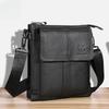New Men Bags 100% Genuine Leather Crossbody Bag Vertical Trendy 10 Inch Ipad Shoulder Bag Briefcase Casual Travel Messenger Bag