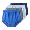 4pcs Big Size Underwear Men's L XL 2XL 3XL 4XL 5XL Briefs Large Underpants Middle-aged and elderly Cotton ComfortablePanties Male Shorts Knickers
