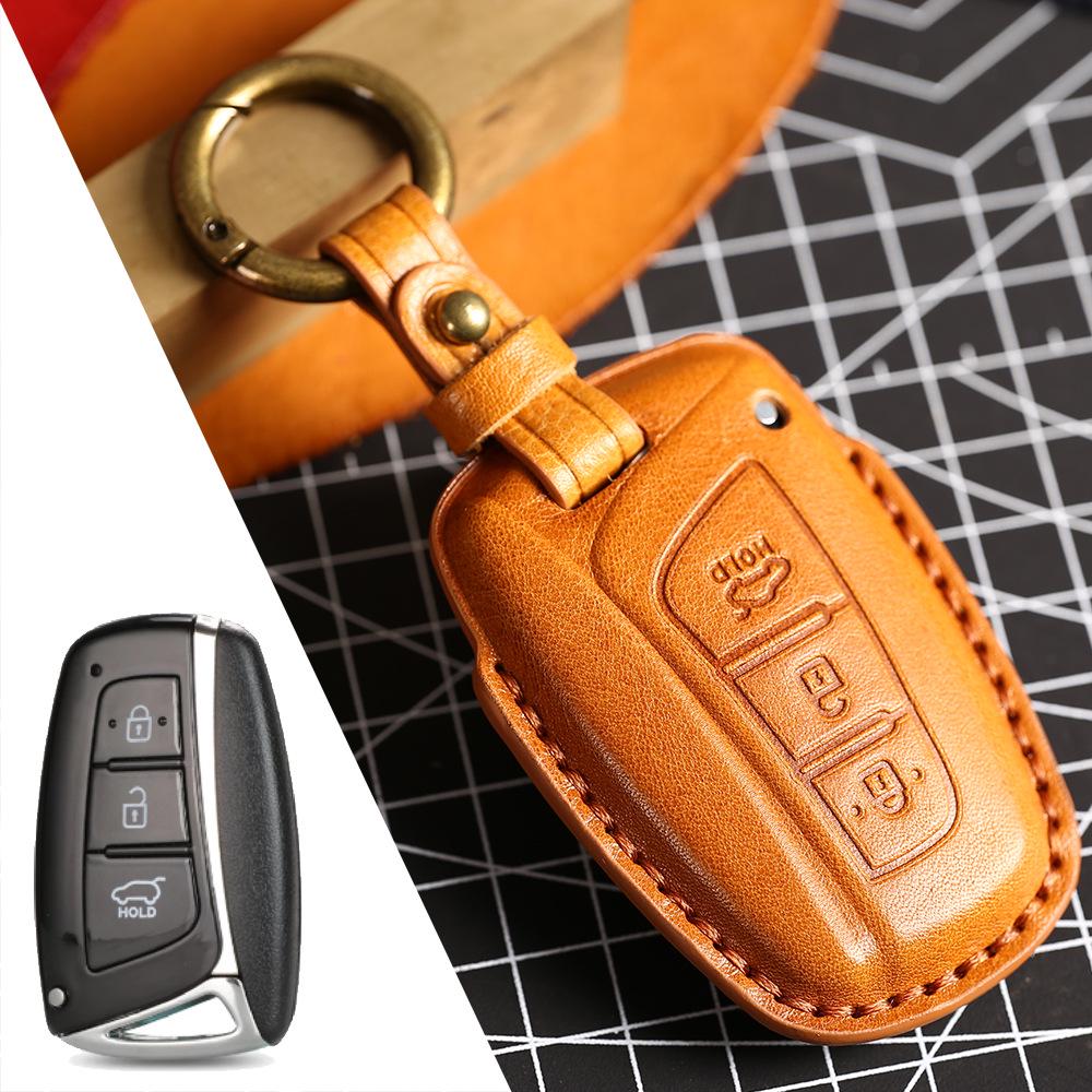 Husă cheie din piele pentru Hyundai Santa Fe IX45 - Modelare 3D