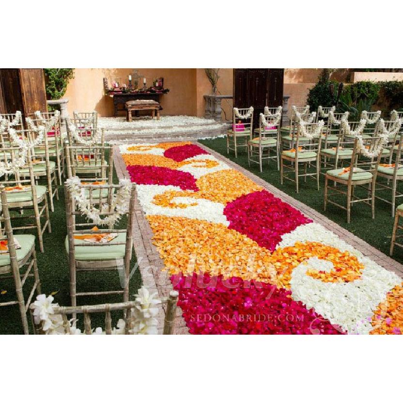 100pcs/pack Silk Rose Petals Table Confetti Artificial Flower Baby Shower Crafts Wedding Supplies Party Venue Decor 5