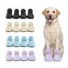 4Pcs Waterproof Dog Shoes Summer Dog Sandals Anti-slip Lightweight Pet Dog Boots Outdoor Wear-resistant Dog Sandals Pet Supplies