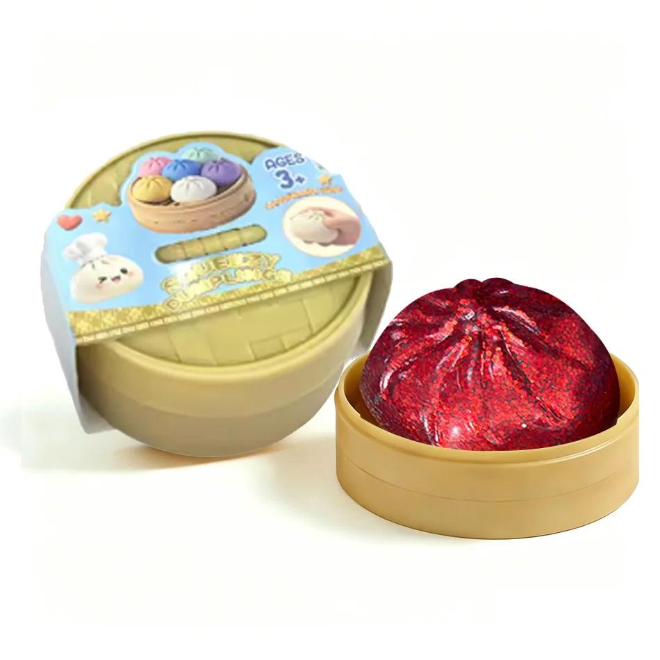 Glitter Knoedel Knijpspeeltje Langzaam Rijzend Squishy Anti Stress Fidget Speeltje Schattig Broodje Decompressie Speeltje Voor Kinderen Volwassenen