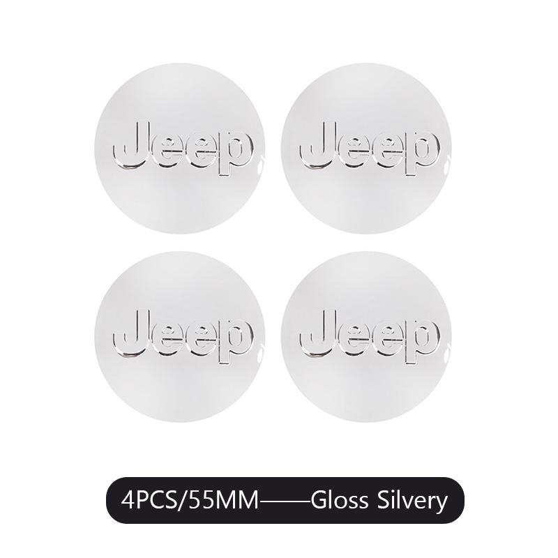 4PCS Car Wheel Center Cover Auto Emblem Hub Cap For Jeep Grand Cherokee Wrangler JK Gladiator Compass Renegade Patriot Liberty C