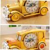 Digital Pointer Table Clock Car Shape Antique Clock Classic Car Alarm Clock Electronic Alarm Clock