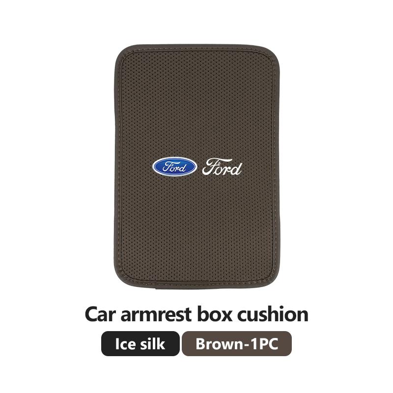 PPWE7 Car Center Console Covers Soft Armrest Mat Styling Accessories For Ford Escort KA Flex Everest KA Expedition Falcon Fusion