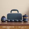 Travel Guochao Kuaike Cup Four Cups Business Tea Set Outdoor Souvenir Coarse Pottery Green Mountain Flying Birds