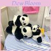 Panda Plush Backpack For Girls With Zipper Closure And Phone Pocket For Daily Use