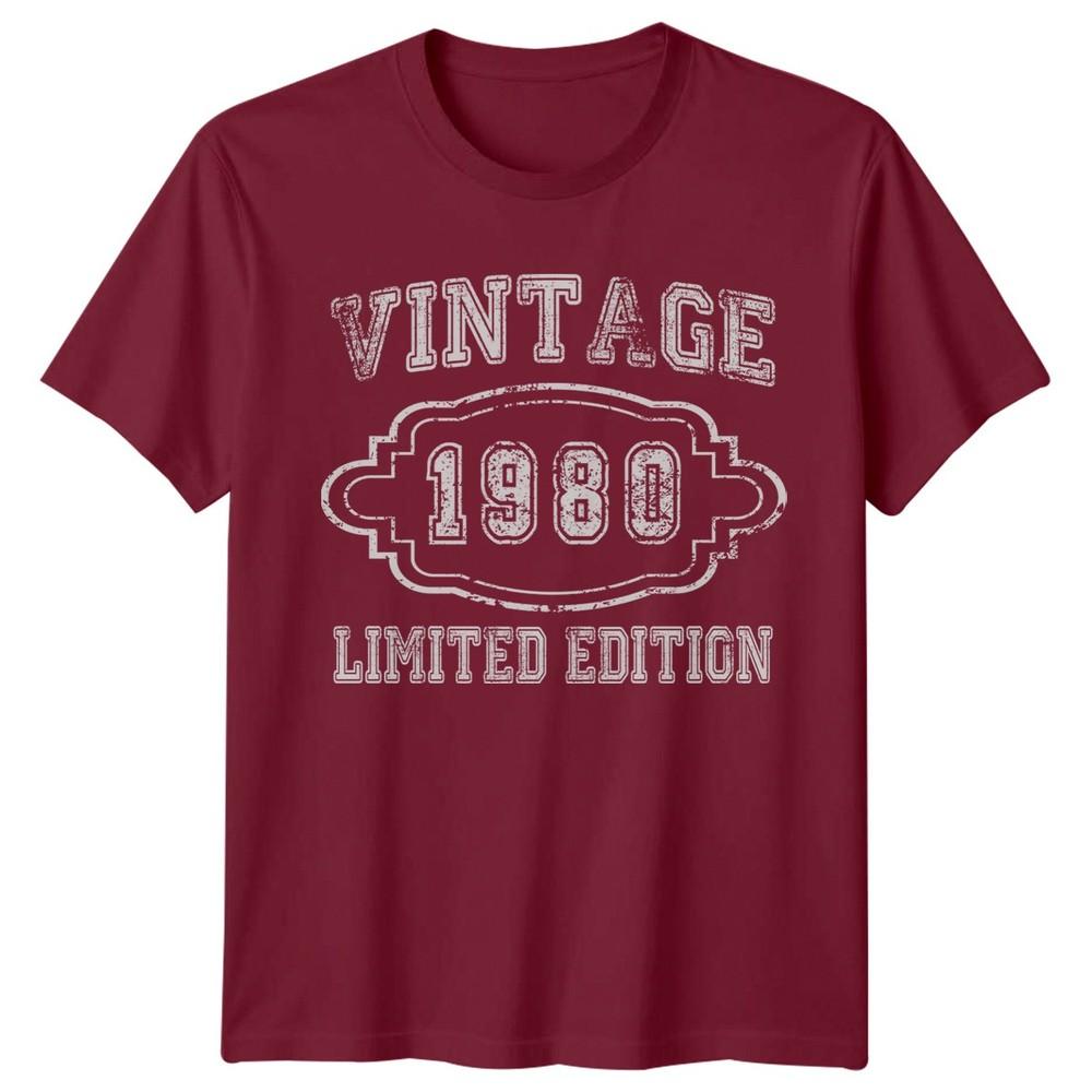 Vintage 1980 Limited Edition 46th Birthday Unisexs TShirt Gift Fortysix Fifth