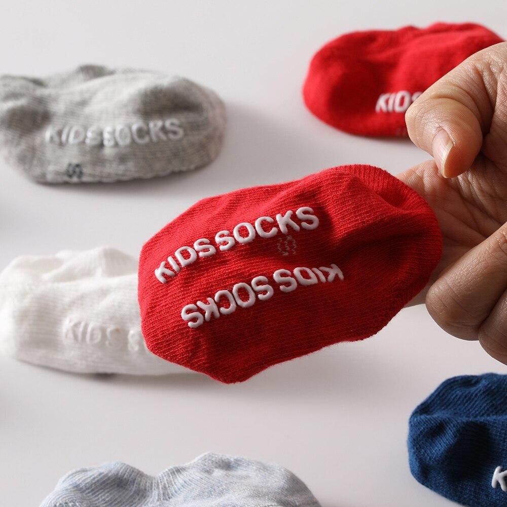 0-24m Baby, Kleinkind Socken Baumwolle Nicht-slip Boden Socken Für Kinder Candy Farbe Kinder Boot Socken kleinkind Schuhe SockenM
