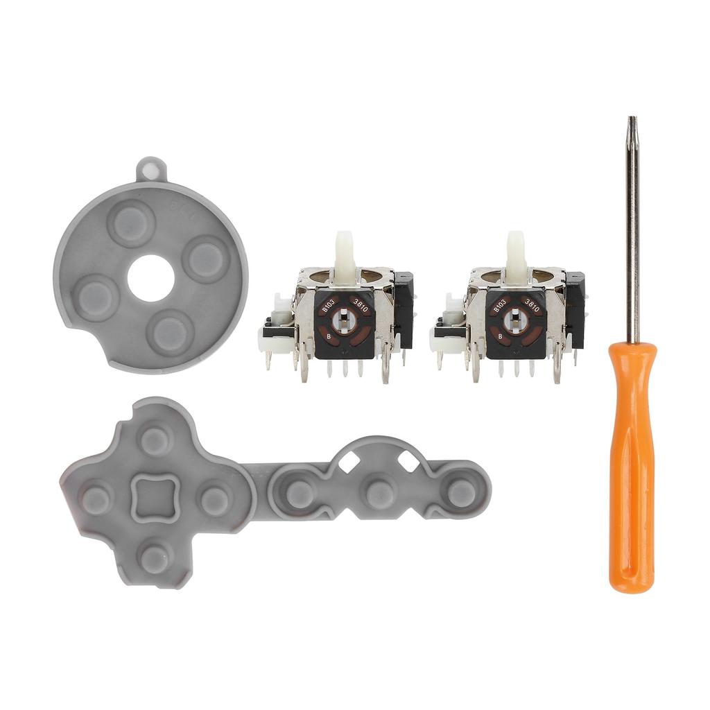 1 Set of Conductive Silicone Rubber Pad and Rocker Compatible for XBOX 360 Controller