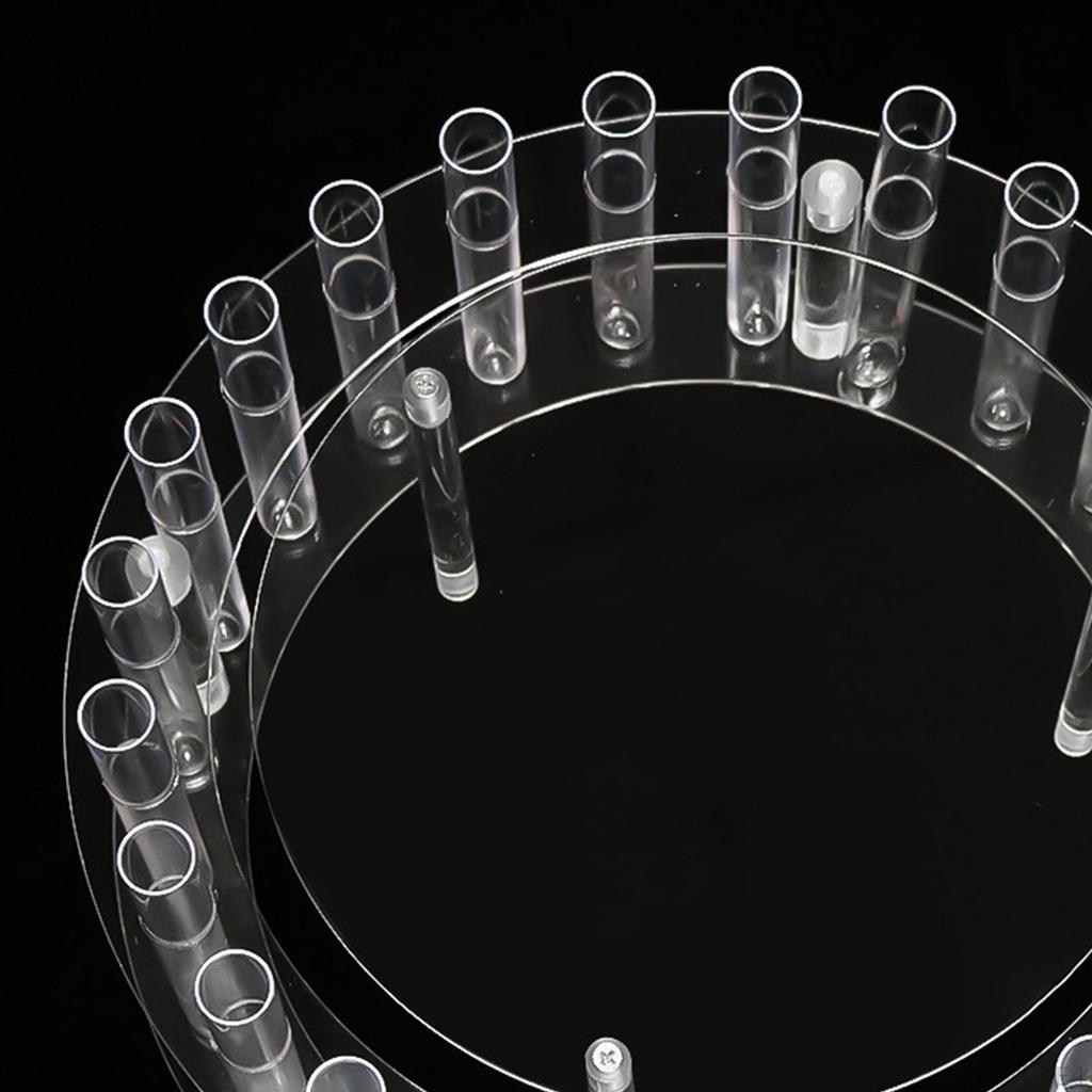 Acrylic Cake Stand Tier Holder, Wedding Decoration, Cylinder Pillars Clear Riser