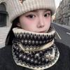 Flower Earhook Neck Warmer Polka Point Pullover Cap Face Cover Winter Cycling Thermal Mask  Male