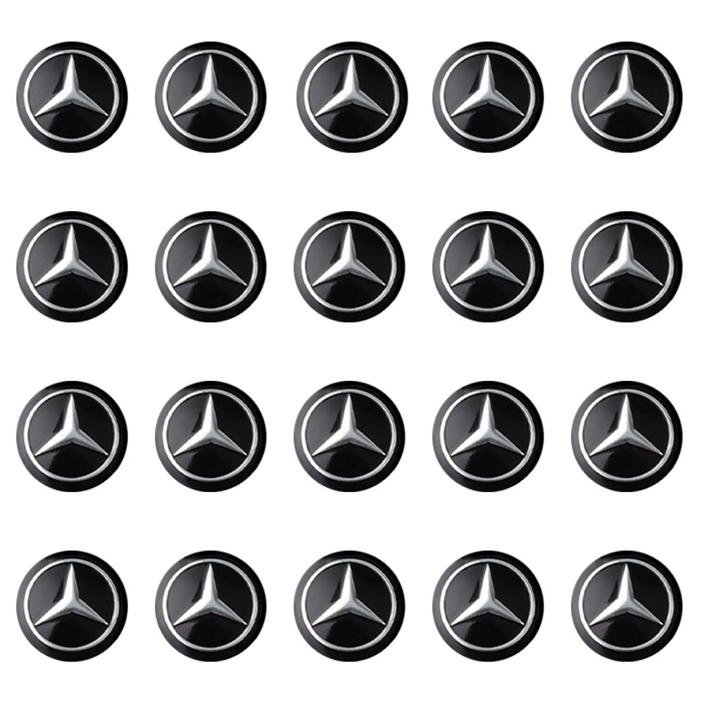 Car Key Emblem Badge Sticker Auto Control Key Logo Decal for Mercedes Benz AMG W205 C300 W203 W206 W108 W124 W126 W140 W168 W211