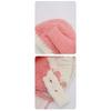 Winter Warm Earflap Hat Cute Cartoon Long-eared Rabbit Contrast Color Knitted Cap