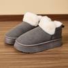 Cross-border New Warm Home Cotton Shoes Autumn and Winter Indoor Home Non-slip Cotton Slippers Outer Thick-soled Plush Short Boots