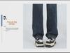 Women's Blue-Gray High Waist Wide-Leg Jeans - Casual Spring/Autumn Loose Fit