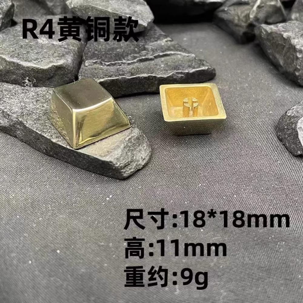 Pure Copper Keycaps Custom No Engraved Gold Artisan Keyboard Caps Cherry Glossy Metal ESC Key Caps Mechanical Keyboard Gift