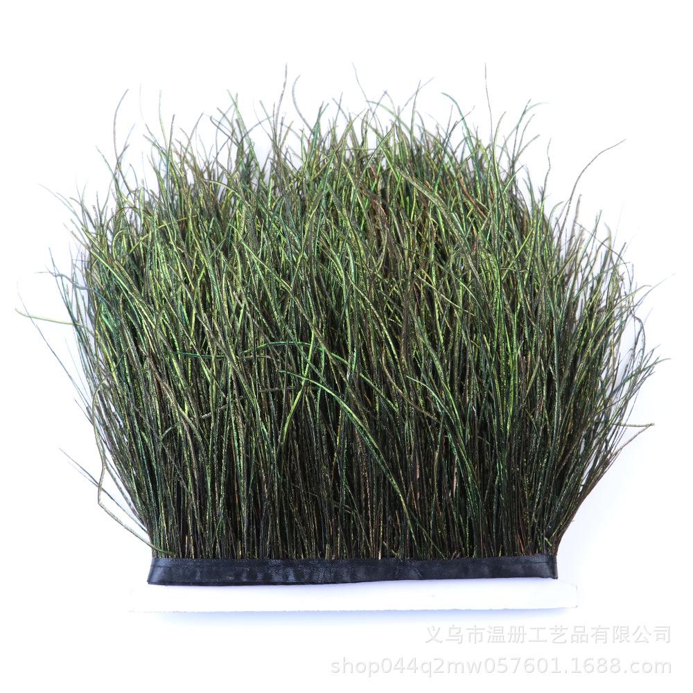 1M Peacock Hair Cloth Edge Clothing Accessories Material Peacock Blue Piece Cloth Edge Peacock Gold Piece Lace Decoration New