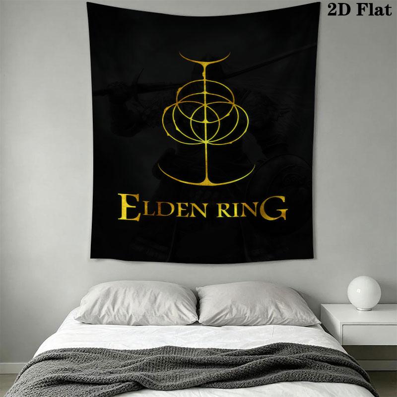 Elden Ring Crown Wall Hanging Printed Fabric Blanket Decorative Tapestries for Bedroom Living Room Home Decor