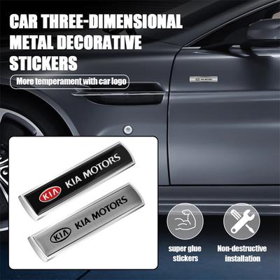 3D Metall-Emblem für Auto, Karosserie Seitenfenster Abzeichen Aufkleber für 3 Rio K2 K5 K3 Ceed Sportage Cerato Soul Sorento Picanto Optima wszj80