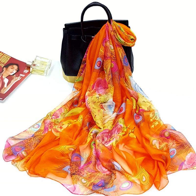 All-Season Oversized Chiffon Scarf for Women - Sun Protection & Versatile Wear