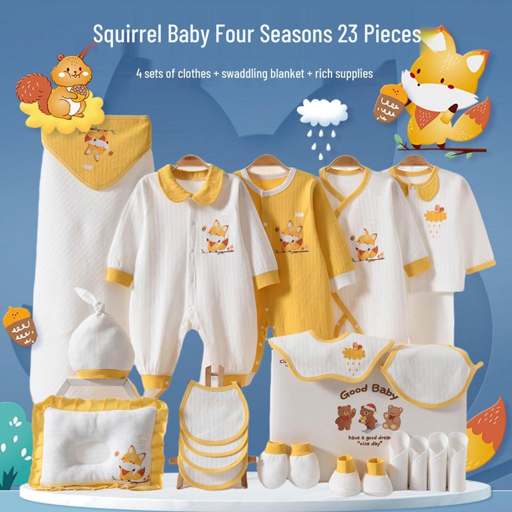 High-End Newborn Baby Clothes Gift Set for Spring & Autumn