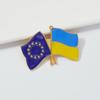 Ukraine EU USA Flag Lapel Pin Metal Badges National Rejuvenation In Ukraine Brooch Pins Cowboy Clothes Bag Pin Pride Accessories