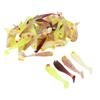 50Pcs Soft Bait Silicone Flat Tail Simulated Actions Flexible Fishing Soft Lure for Bass 5cm