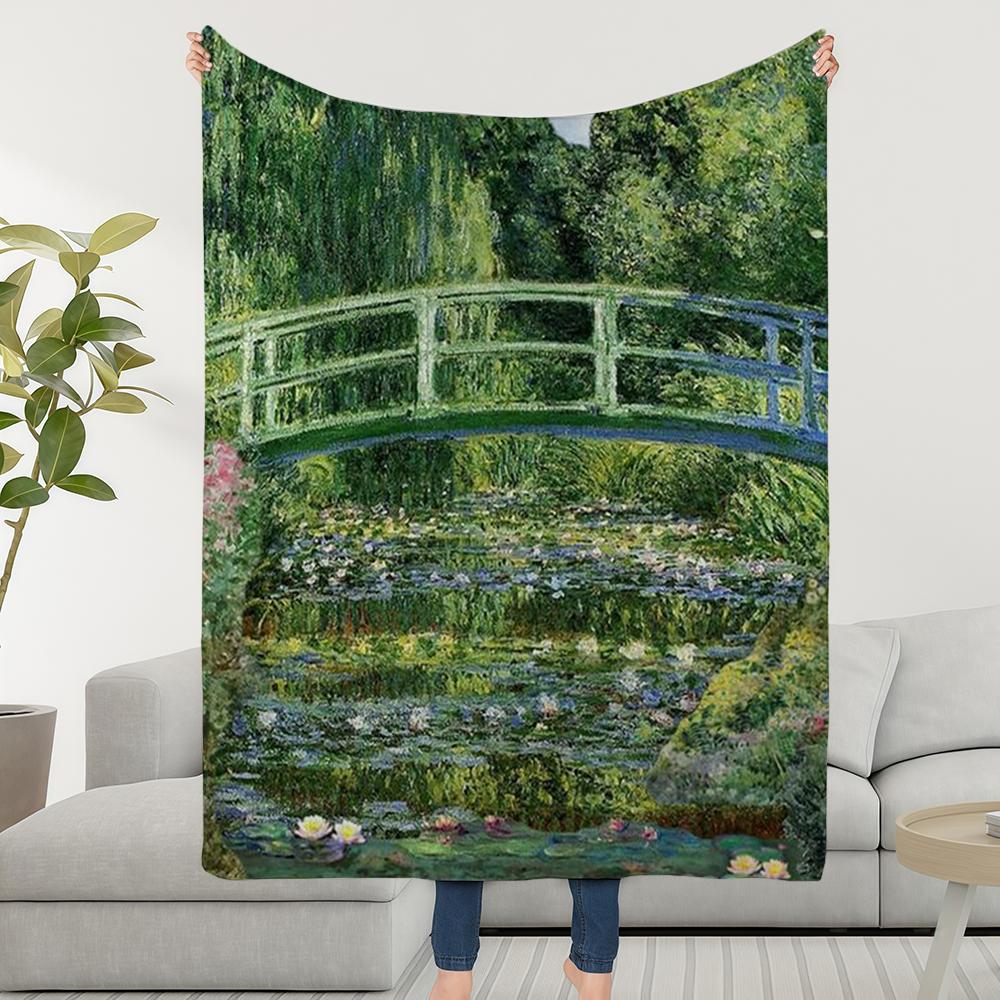 Blanket Throw Super Cosy Plush Living Room Sofa Couch Childish Monet Birthday Gifts 30x40in