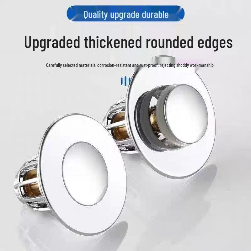 Spring Core Deodorizing Basin Leak Plug with Copper Core - Universal Bathroom Wash Basin Accessory