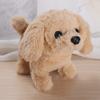 Electric Simulation Dog Plush Toys Interactive 18Cm Dog Robot  Walking Barking Tail Wagging Toy For Kids Birthday Christmas Gift