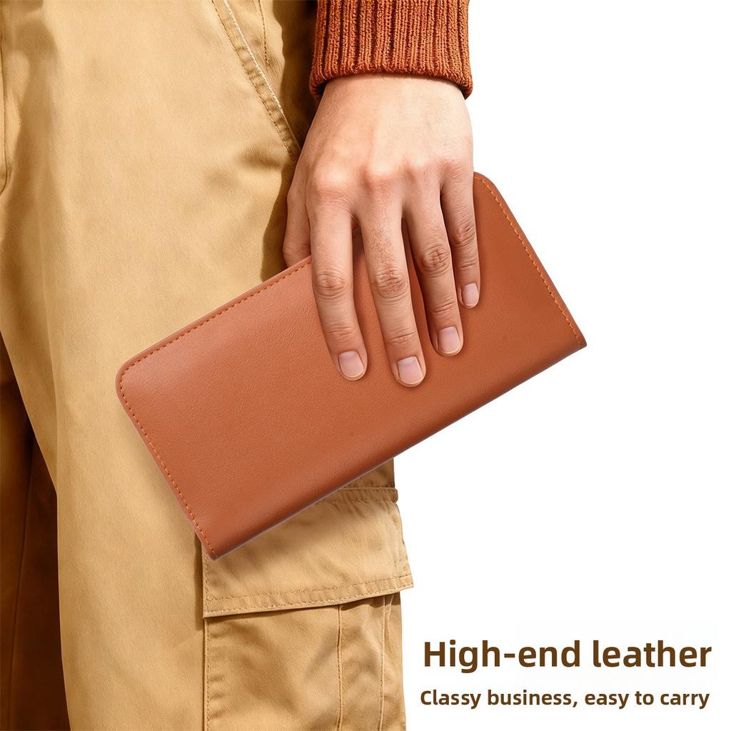 Apple iPhone 17 Promax Phone Bag OPPO/vivo Samsung Flip Leather Case Card Bag Storage Bag 16/15 Handbag Wallet