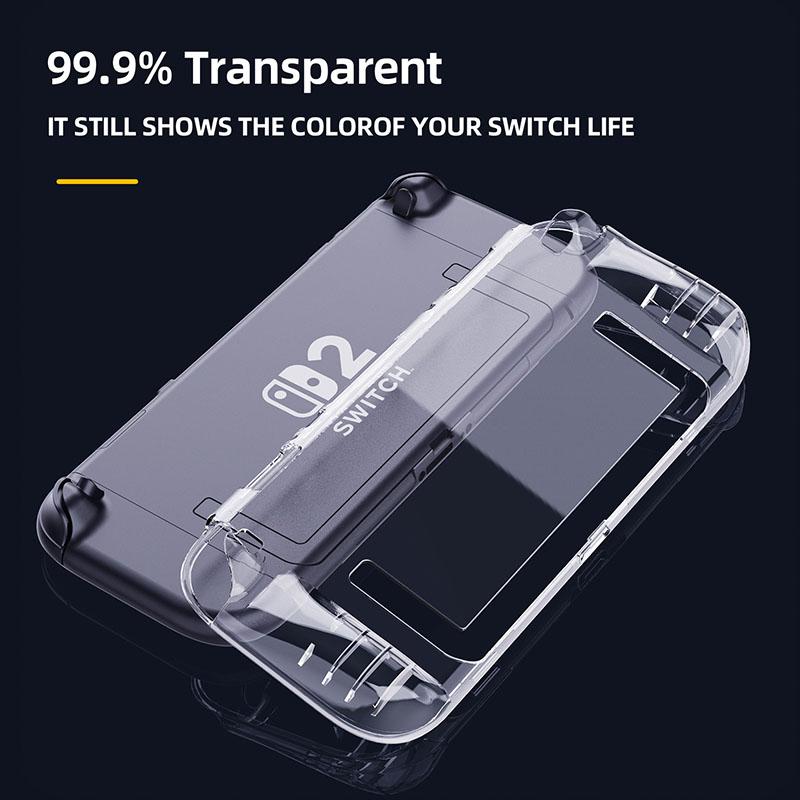 TPU+PC Transparente Schutzhülle für Nintendo Switch 2 Stoßfeste Hülle Schutzhülle Zubehör