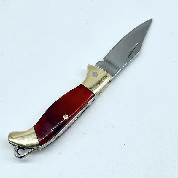 7.2cm Shell Brass Steel Folding Knife Pocket Keychain Portable Resin Steel Knives Survival EDC Tool Cutter Peeler Hunting Gift
