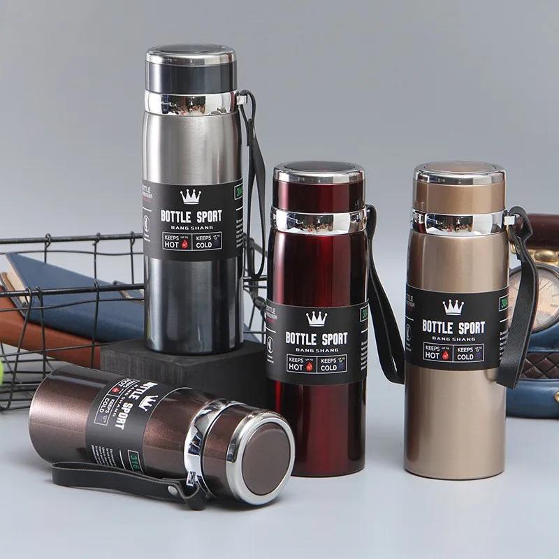 316 Stainless Steel Thermos Cup Sports Home Travel Kettle Portable Sling Kettle Large Capacity Outdoor 800ml