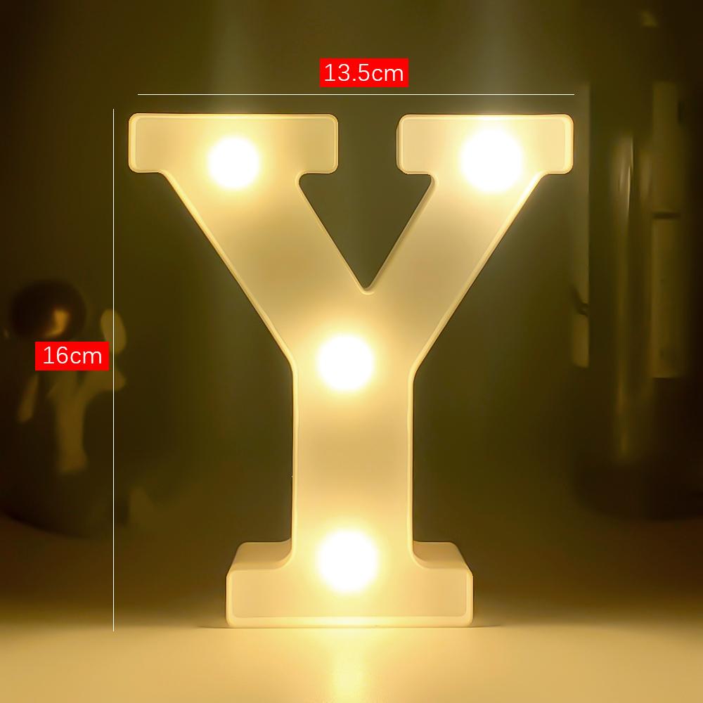 Creative Luminous Digital Number Letter Light AAA Battery Powered Lamp Night Light for Christmas Wedding Birthday Party Decor