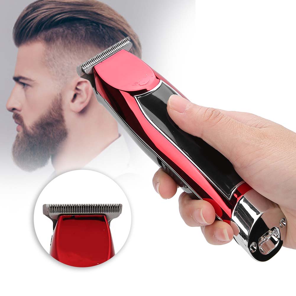 Electric Hair Clipper Oil Head Hair Trimmer Hair Styling Barber Haircutting Tool Red