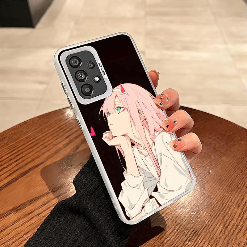 Zero Two 02 Kawaii Niedliche Weiche Handyhülle für Samsung A17 A16 A15 A14 A13 A57 A56 A55 A54 A53 A37 A36 A35 A34 A33 A26 A25 A24 A23