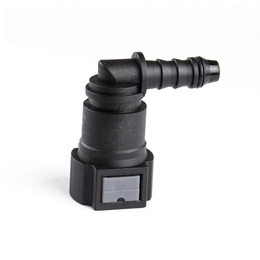 9.89 ID 6 Curved Fuel Line Quick Connector Auto Parts Pipe Fittings Fuel Filter Fitting Fuel Quick Connector