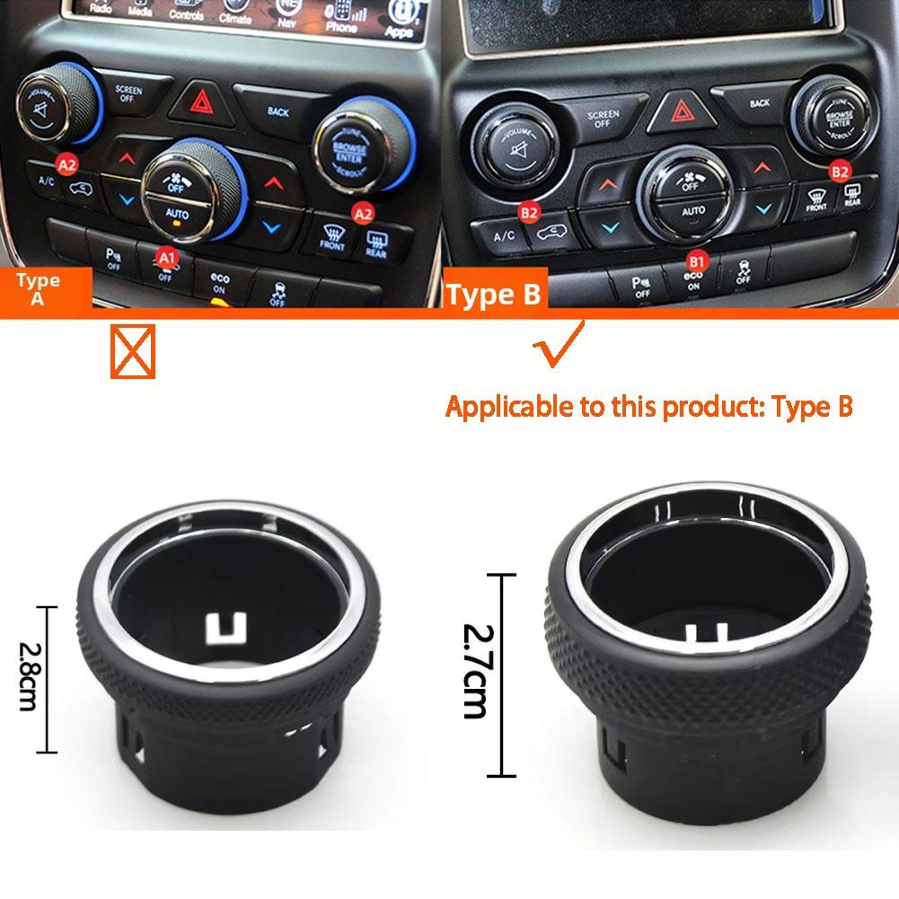 Replacement AC Control Knob Radio Button for Jeep For Grand For Cherokee WK2 2014 2025 Compatible with Style B Design