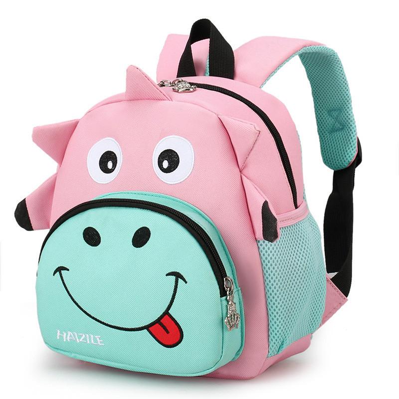 Cute Cartoon Nylon Kids Backpack For Ages 3-7 Breathable And Durable Design