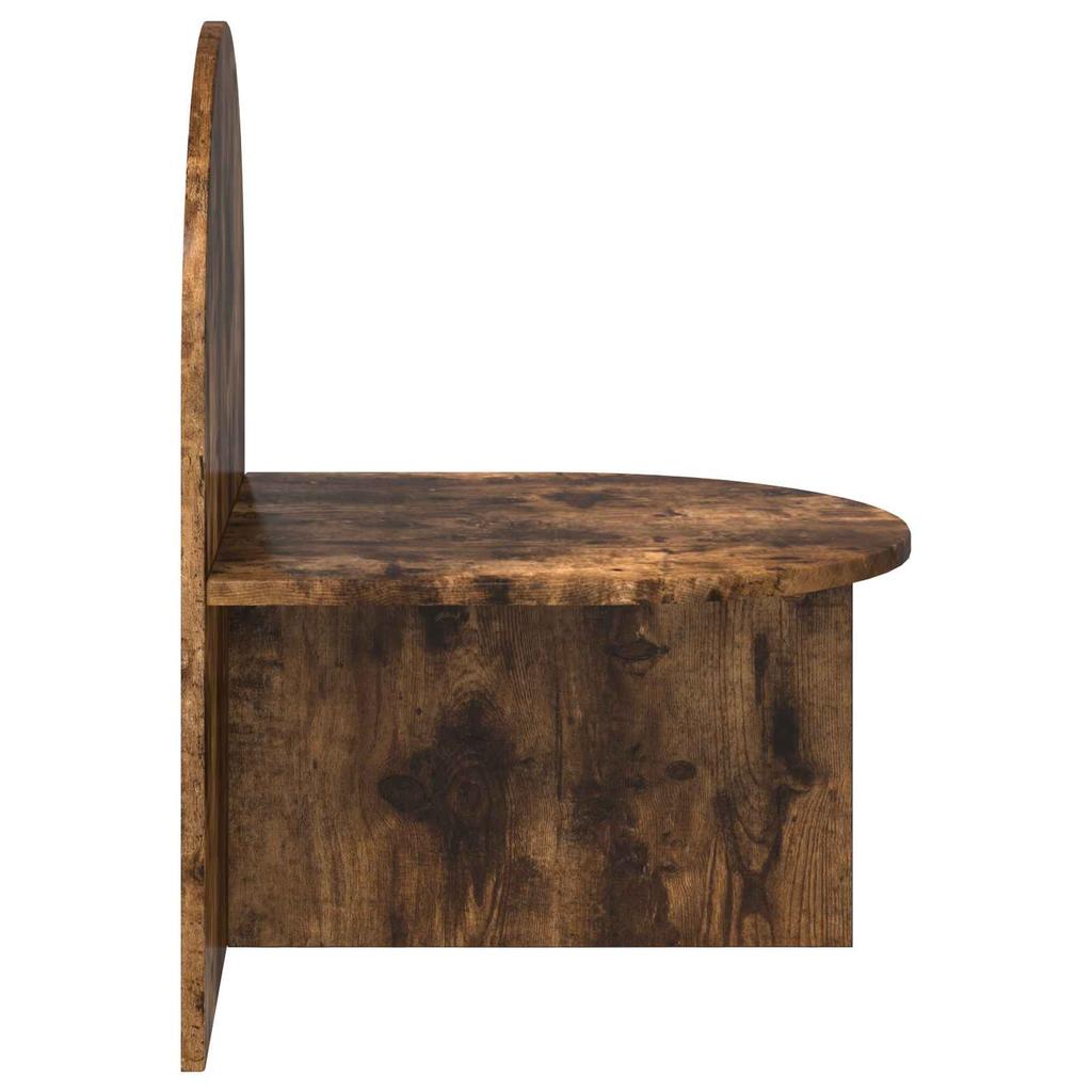 Nightstand Smoked Oak 48 X 49 X 65 Cm Engineered Wood