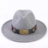 Popular European and American High-end Wool Top Hat, Men's and Women's Fashion Versatile Elegant Top Hat Jazz Hat