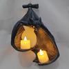 Novo Porta-Velas Tealight de Morcego Castiçal de Halloween Estátua de Morcego Castiçal Pendurado para Jardim Luz Jardim Casa Decoração de Halloween