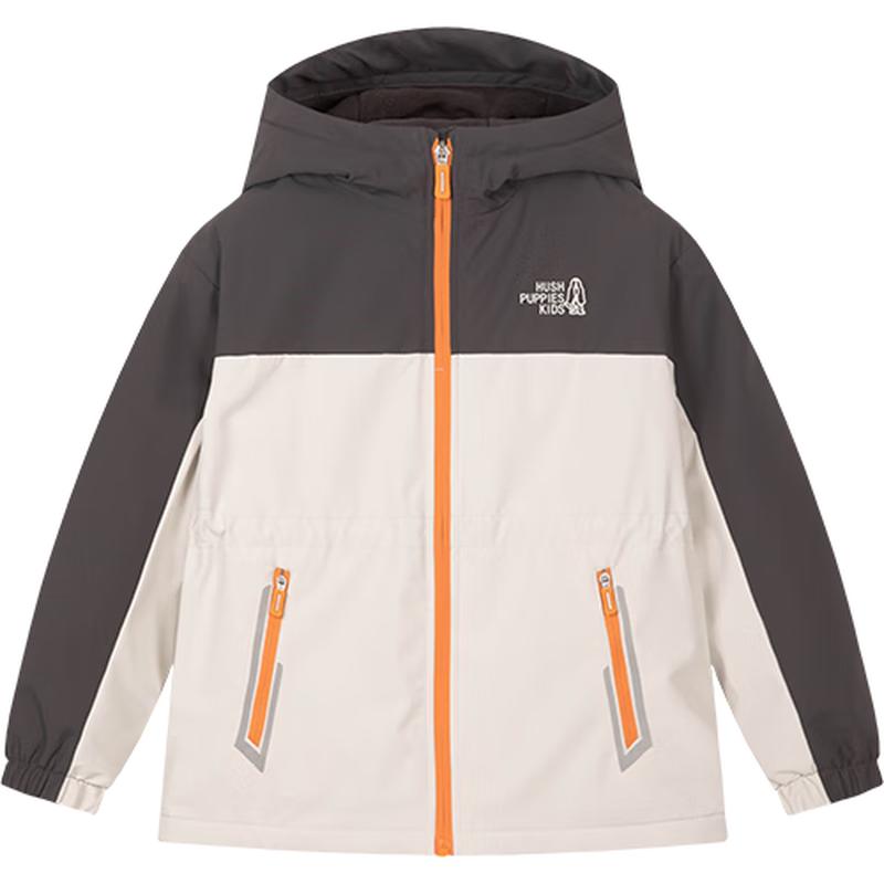 

Hush Puppies Kids Fleece-Lined Hooded Outdoor Jacket 140