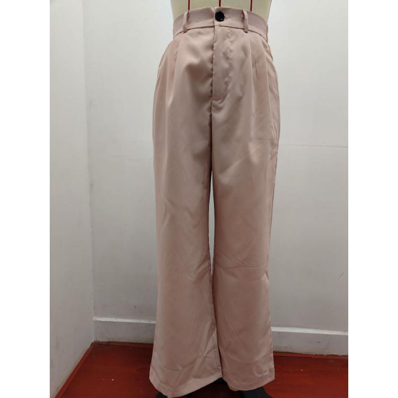 2026 New Women's Wide Leg Suit Pants, High Waist Button Front Office Trousers with Pockets, Spring Summer Work Pants