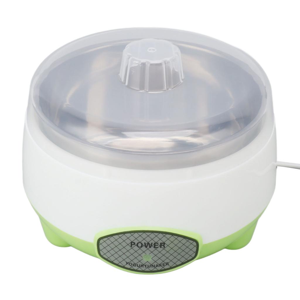 Kompakt Yoghurt Maker Machine Rustfritt stål Beholder Yoghurt Maker for hjemmelaget DIY Yoghurt Grønn
